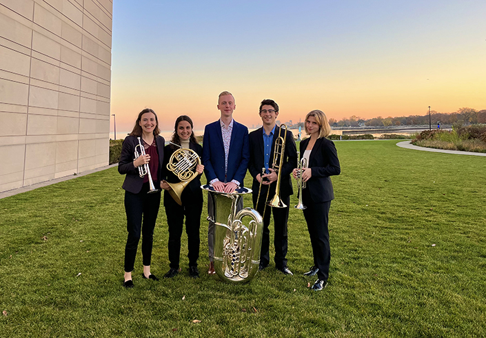 Talos Brass quintet advances to MTNA finals